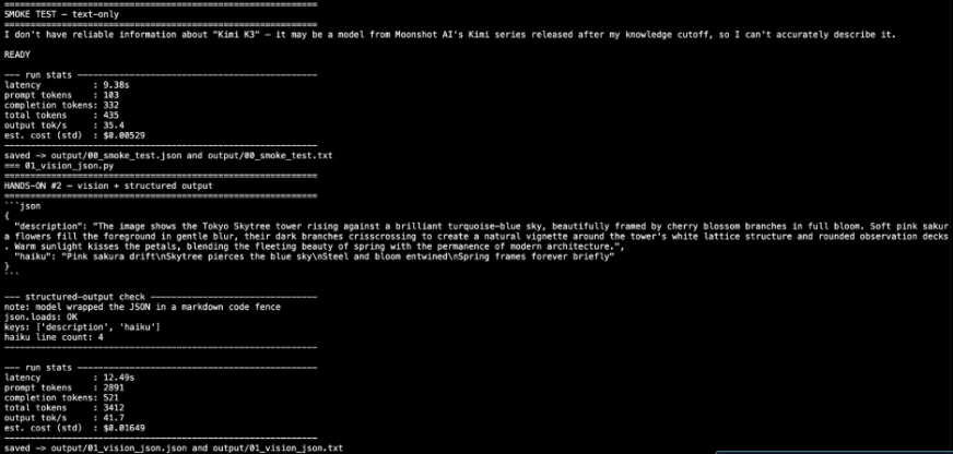 Task 2: Calling K3 via the Fireworks API Output