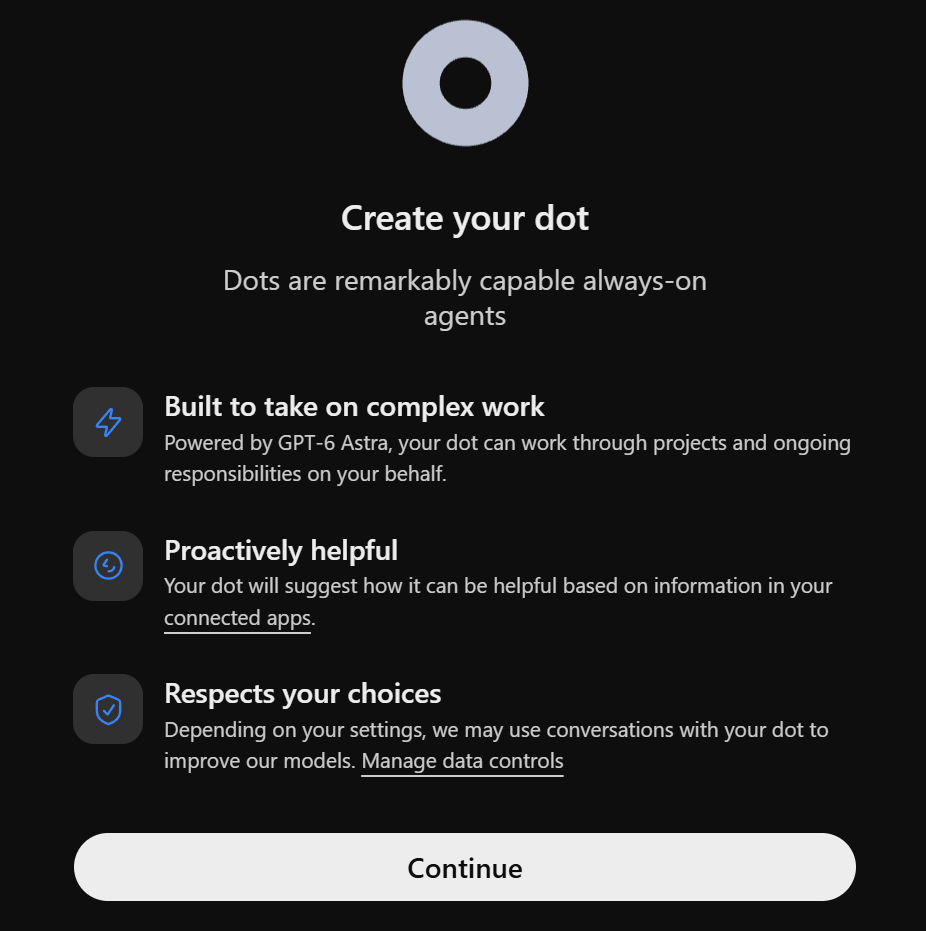 Setting up OpenAI Dot