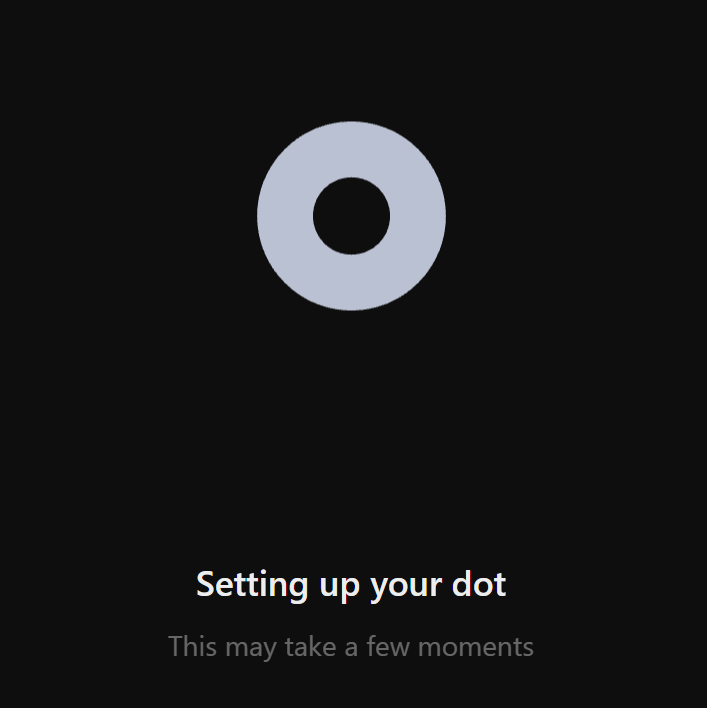 Setting up your Dot