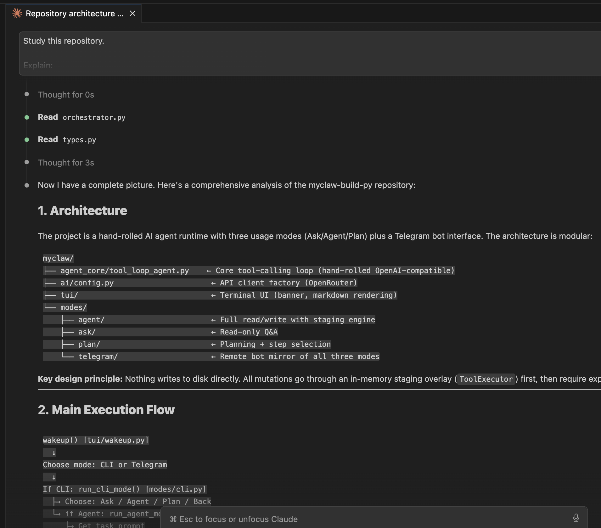 Claude Code Interface