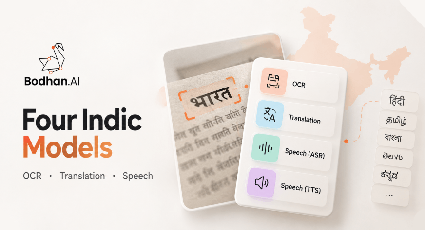 Bodhan AI Releases 4 New Open Models for Indian Languages Bodhan AI Releases 4 New Open Models for Indian Languages