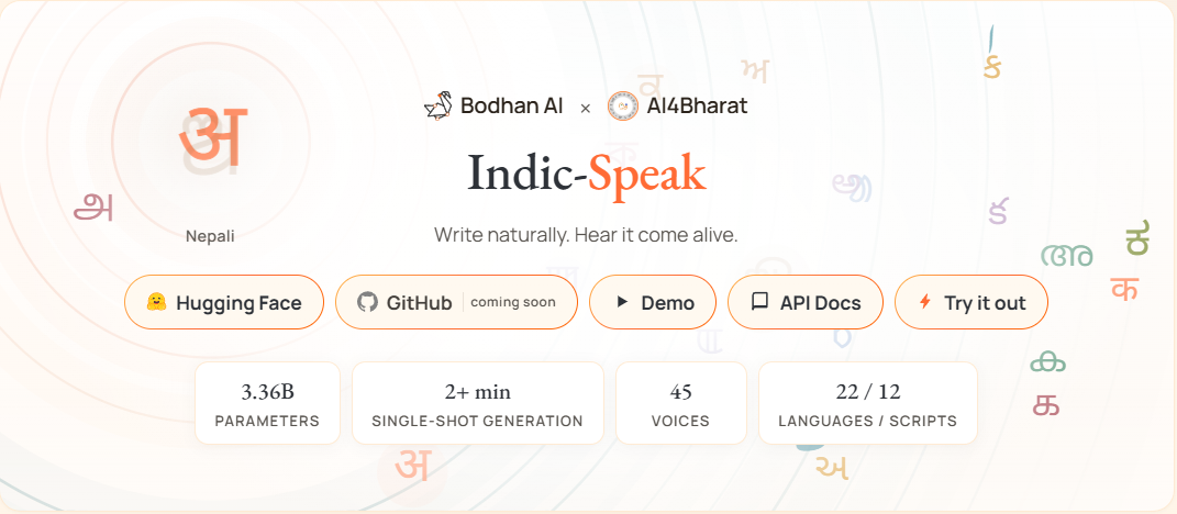 Indic-Speak