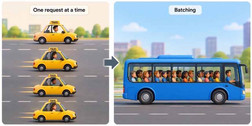 One request vs Batching