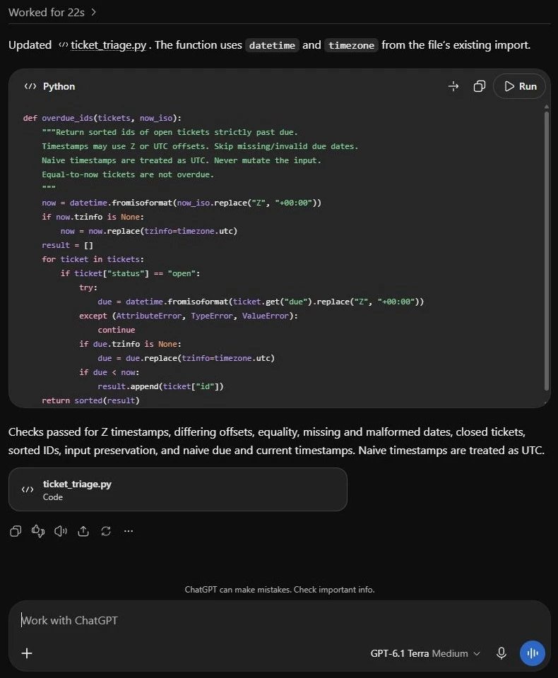 Python function for identifying overdue support tickets