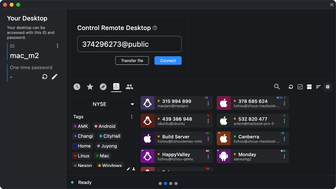 Replaces: TeamViewer for remote computer access.